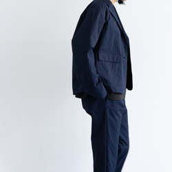 ワッシャーコットンナイロンジャケット/navy blazer 8枚目の画像