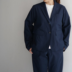 ワッシャーコットンナイロンジャケット/navy blazer 3枚目の画像