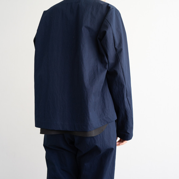 水洗棉尼龍外套/海軍藍西裝外套 第11張的照片
