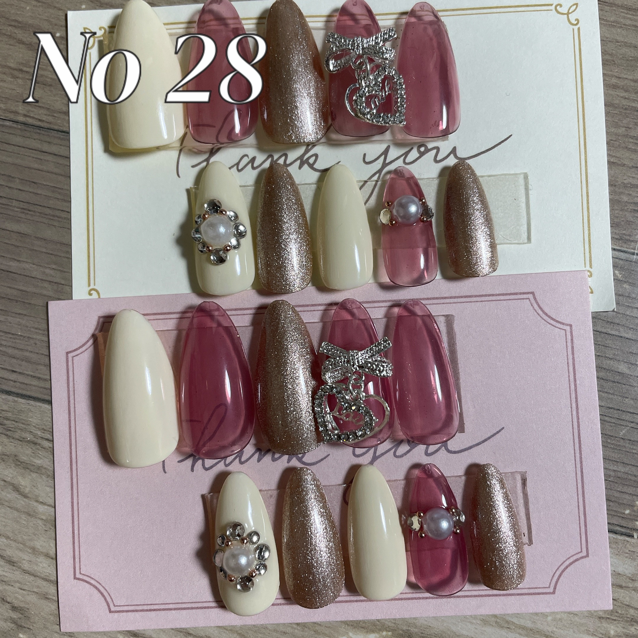 ネイルパーツ ニュアンスアクセントチャーム ゴールド セット