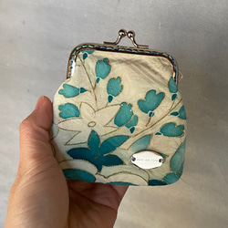 《着物リメイク》角型がま口 5枚目の画像