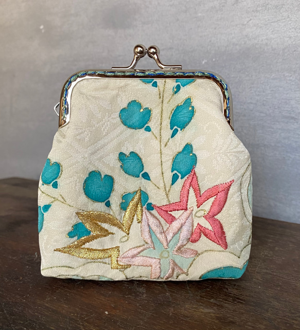 《着物リメイク》角型がま口 2枚目の画像