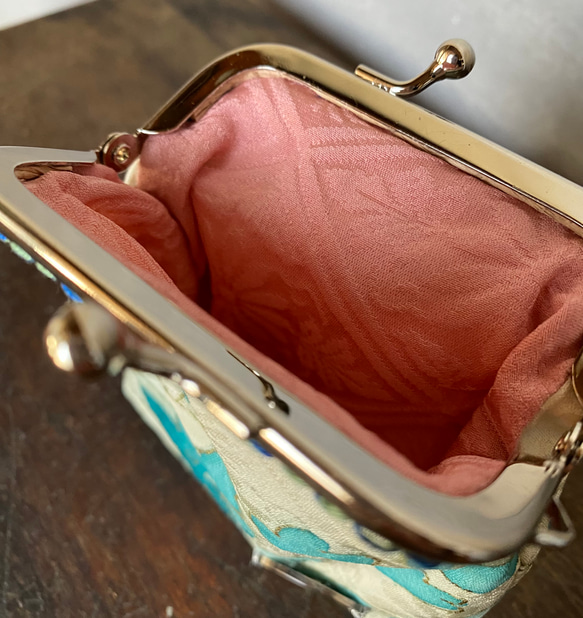 《着物リメイク》角型がま口 4枚目の画像