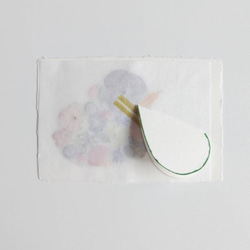 土佐和紙と押し花のメッセージカード　「Congratulation」　 5枚目の画像