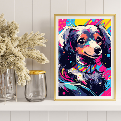 ファッションモンスター - ダックスフンド犬 No.2】漫画 アニメ アート