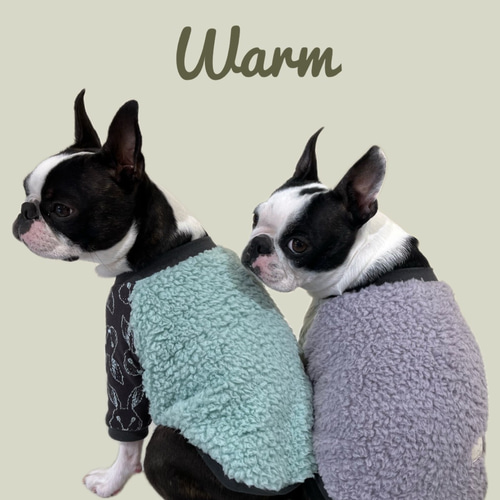 犬服ハンドメイドラグランタンクトップグリーン