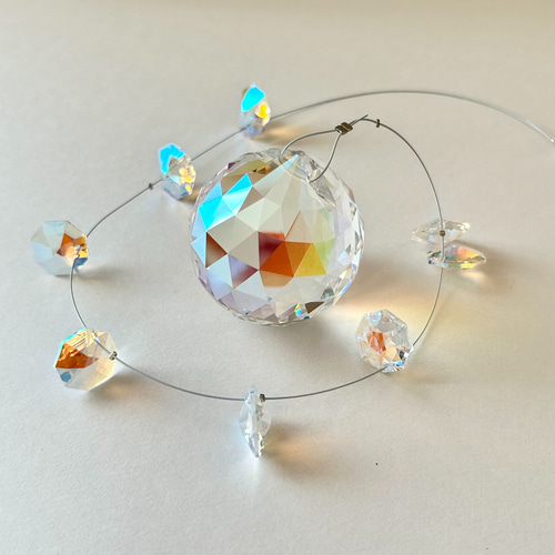 40mm＊オーロラ＊豪華なサンキャッチャー＊長さが選べる