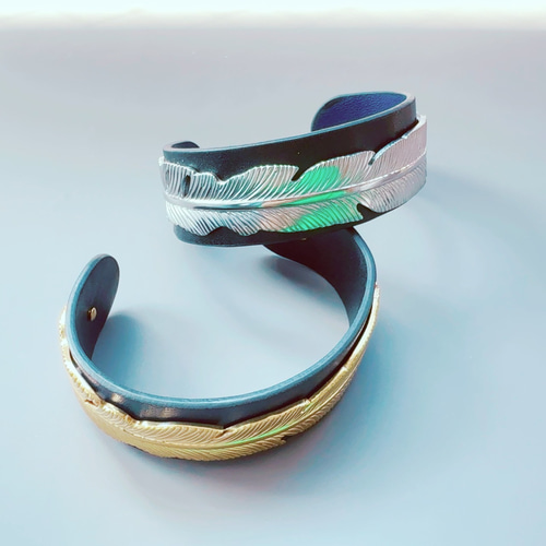 羽バングル＆羽フロート＆リボンフロート＆フリーサイズの手首バングル