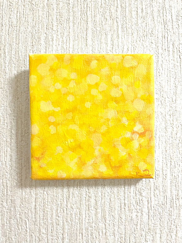 抽象画　黄いろのひだまり 1枚目の画像