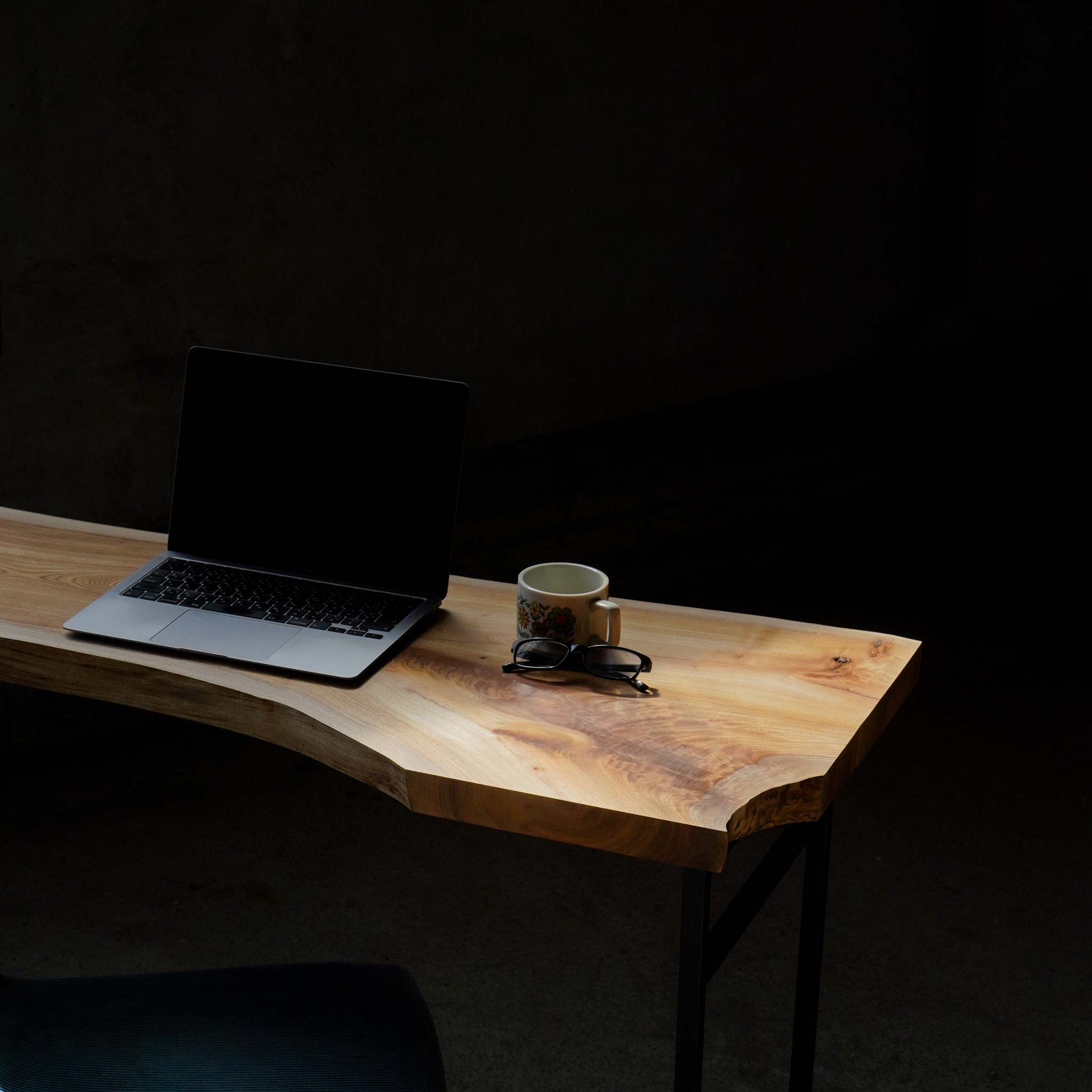 天然欅変杢座卓 天然欅変杢座卓 特注品】座卓