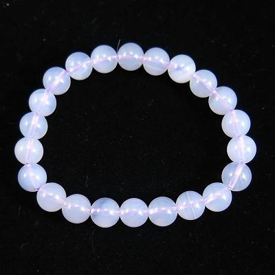 スコロライト ムーンライトアメジスト 5A 8.5mm玉 ブレスレット 19.0g【榎本通商13530】