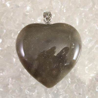 H&E社 サークルストーン  25mmハート ペンダントトップ 証明書付 7.2g【榎本通商13966】