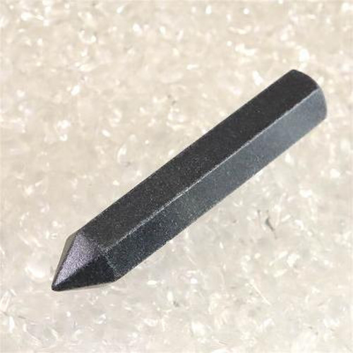 H&E社 ブラックアゼツライト(AZOZEO) 60mmワンド 証明書付 12.6g【榎本