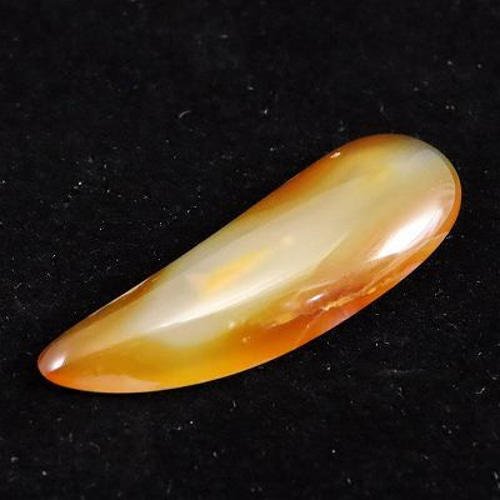 北海道 花石産 メノウ 瑪瑙 非加熱 38mmティアドロップ ルース 3.7g