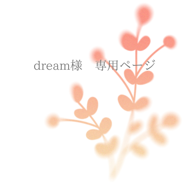 dream様専用ページ 1枚目の画像