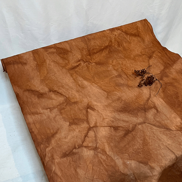 柿渋染め帆布生地K23009 生地 布一途 通販｜Creema(クリーマ) 17254200 