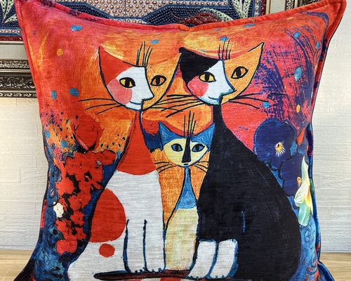 トルコ ラブリーキャットクッションカバー KD-07 クッション