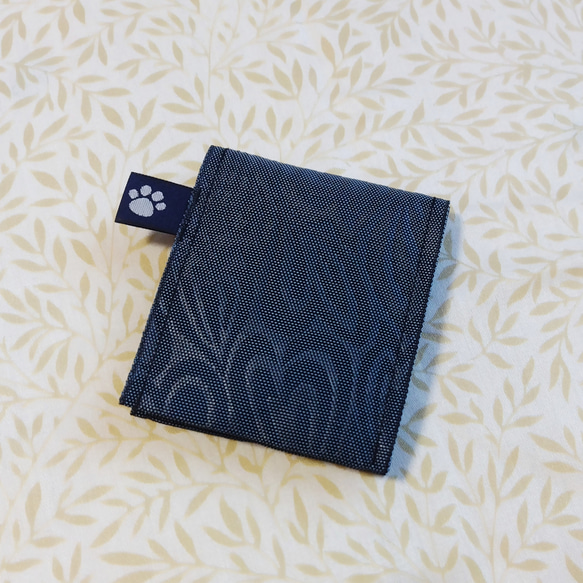 倉敷児島の畳縁(たたみべり)で作った 2つ折りカードケース 【ハート♡】 3枚目の画像