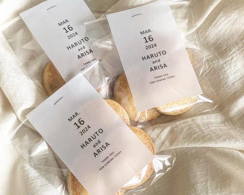 サンキューカード/サンキュータグ /50枚〜/結婚式/名入れ/セミオーダー