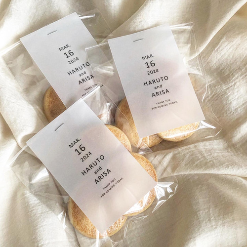 サンキューカード/サンキュータグ /50枚〜/結婚式/名入れ/セミオーダー