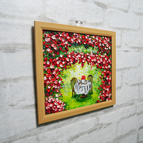 油絵 油彩 油彩画 絵 絵画【薔薇のお茶会】 油絵 油彩 油彩画 絵 絵画 【華のお茶会】 絵画 HR 通販