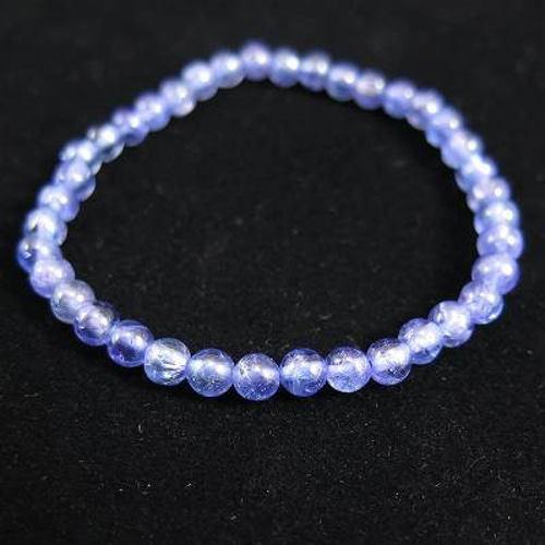 タンザナイトブレス　5ミリ 高品質]タンザナイトブレスレット（約5mm玉） - 埼玉県吉川市の