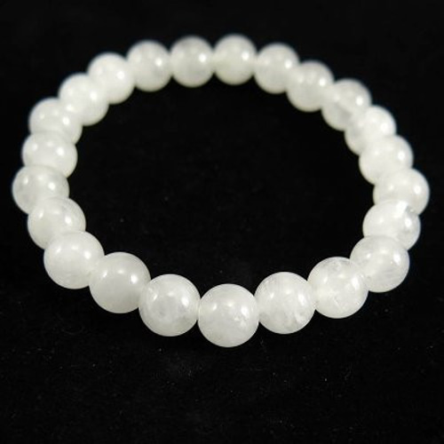 山梨県産 甲州乙女水晶 8mm玉ブレスレット 産地証明書付 17.10g【榎本