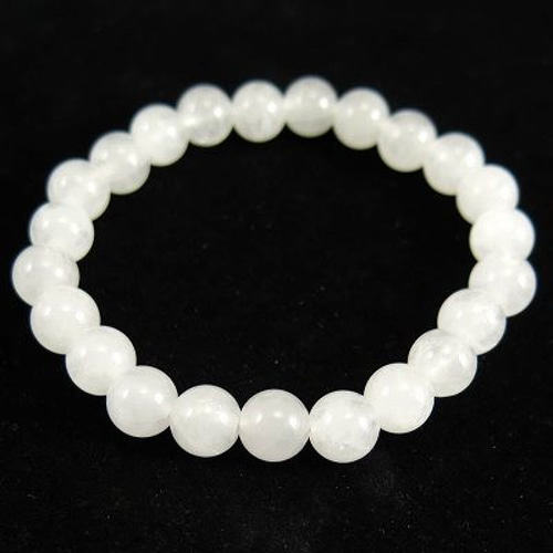 山梨県産 甲州乙女水晶 8mm玉ブレスレット 産地証明書付 17.10g【榎本