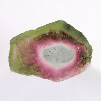 ウォーターメロントルマリン 原石スライス ブラジル産 4.10ct【榎本通商37050】