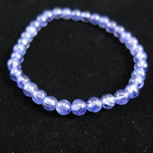 タンザナイトブレス　5ミリ タンザナイト 5Aグレード 5.5mm玉ブレスレット 11.37g【榎本通商