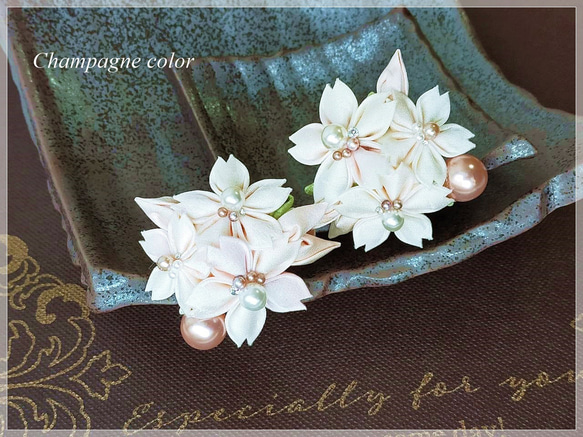 ⚜ 正絹 帯留め 帯飾り Babyピンク桜つまみ細工 / 箱入 ⚜ 正絹 帯留め 帯飾り Babyピンク桜つまみ細工 / 箱入