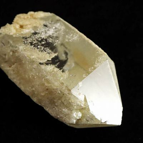 ロシア ウラル産 水晶 ポイント原石 with セリサイト 22.9g【榎本通商