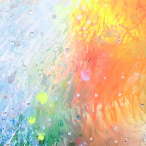 原画「森の息吹」(B) 額サイズ43×53㎝ パワーアート 絵画 息吹 友也