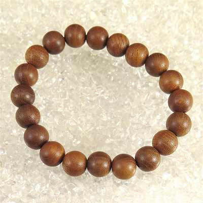 春日の大欅 ケヤキ 木玉 11mm玉ブレスレット 証明書付 9.1g【榎本通商44078】