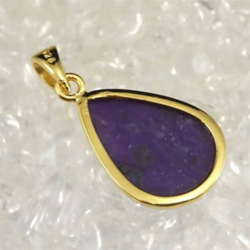 スギライト ペアシェイプ 天然石 チョーカー ネックレス