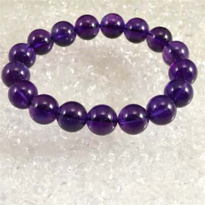 アメジスト 4A+グレード 12mm玉ブレスレット 43.9g【榎本通商47673】 17,612円