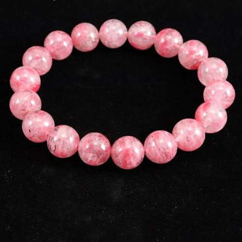 ロードナイトインシリカ（クォーツ） 11mm玉ブレスレット Aグレード