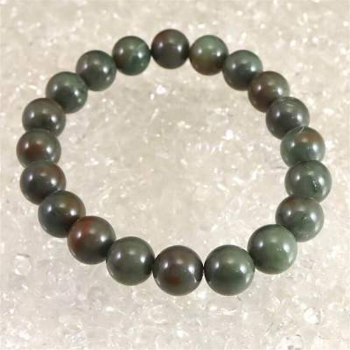 出雲瑪瑙　碧玉１０mm１８玉ブレスレット　宝石鑑別書付き 出雲瑪瑙碧玉10mm18玉ブレスレット宝石鑑別書付き