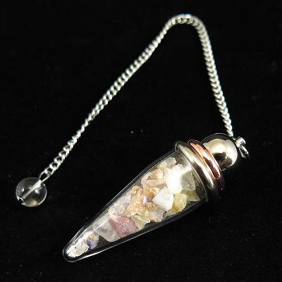 H&E社 アゼツライトの光（アゼツライト１０種）ペンデュラム 証明書付 21.0g【榎本通商53477】