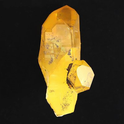 米国アーカンソー州産 ゴールデンヒーラー 水晶 ポイント 原石 440g 【榎本通商60045】