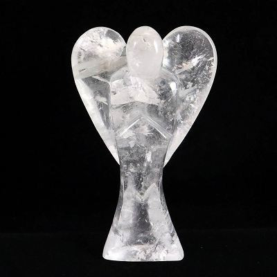 ブラジル産水晶 132mmエンジェル 天使 408g【榎本通商61144