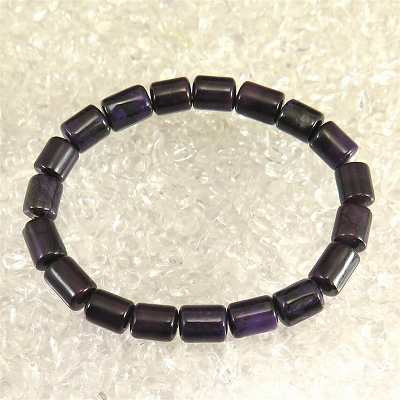 スギライト AAA 7mm チューブ ビーズ ブレスレット 18.11ｇ【榎本通商62746】