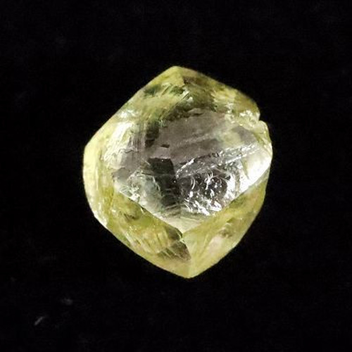 天然ダイヤモンド 原石 ラフ ルース Yellow 八面体 ソーヤブル 0.48ct 