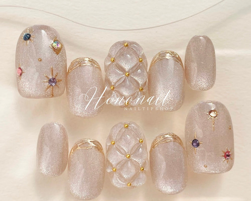 ネイルチップ オーダー キルティング マグネット エンジェル ミラー ニュアンス ネイルチップ オーダー キルティング マグネット エンジェル ミラー