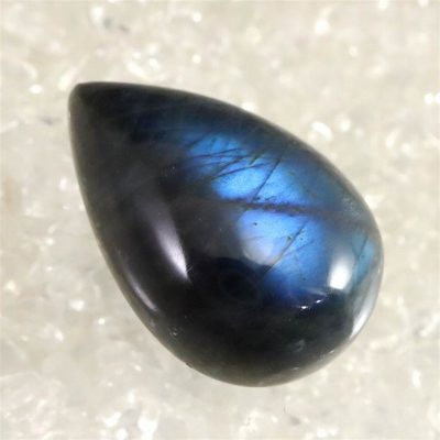 ブラックラブラドライト 28mmティアドロップ型 カボション 7.5ｇ【榎本通商70634】 4,526円