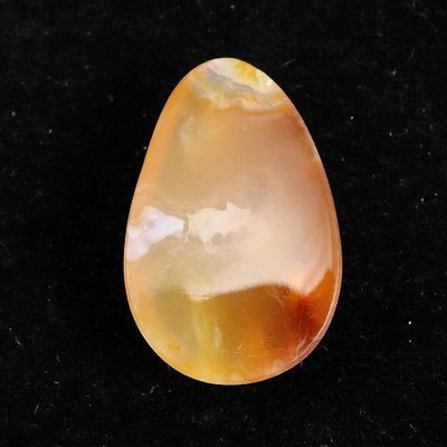 北海道 花石産 メノウ 瑪瑙 非加熱 21mmティアドロップ ルース 2.0g