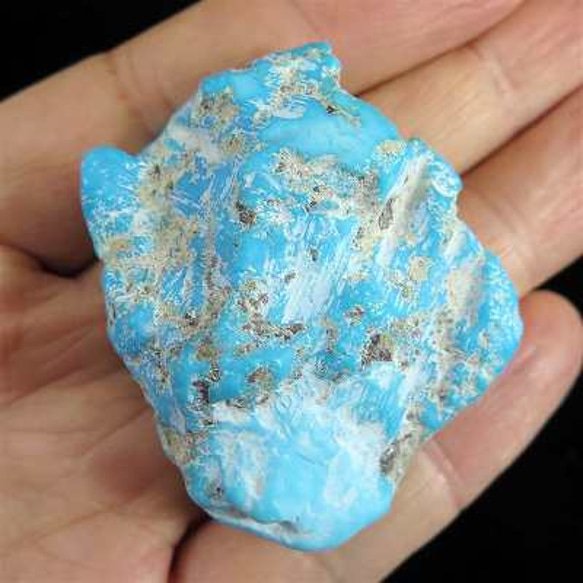 キングマン鉱山産 ターコイズ トルコ石 原石 23.9g【榎本通商79779