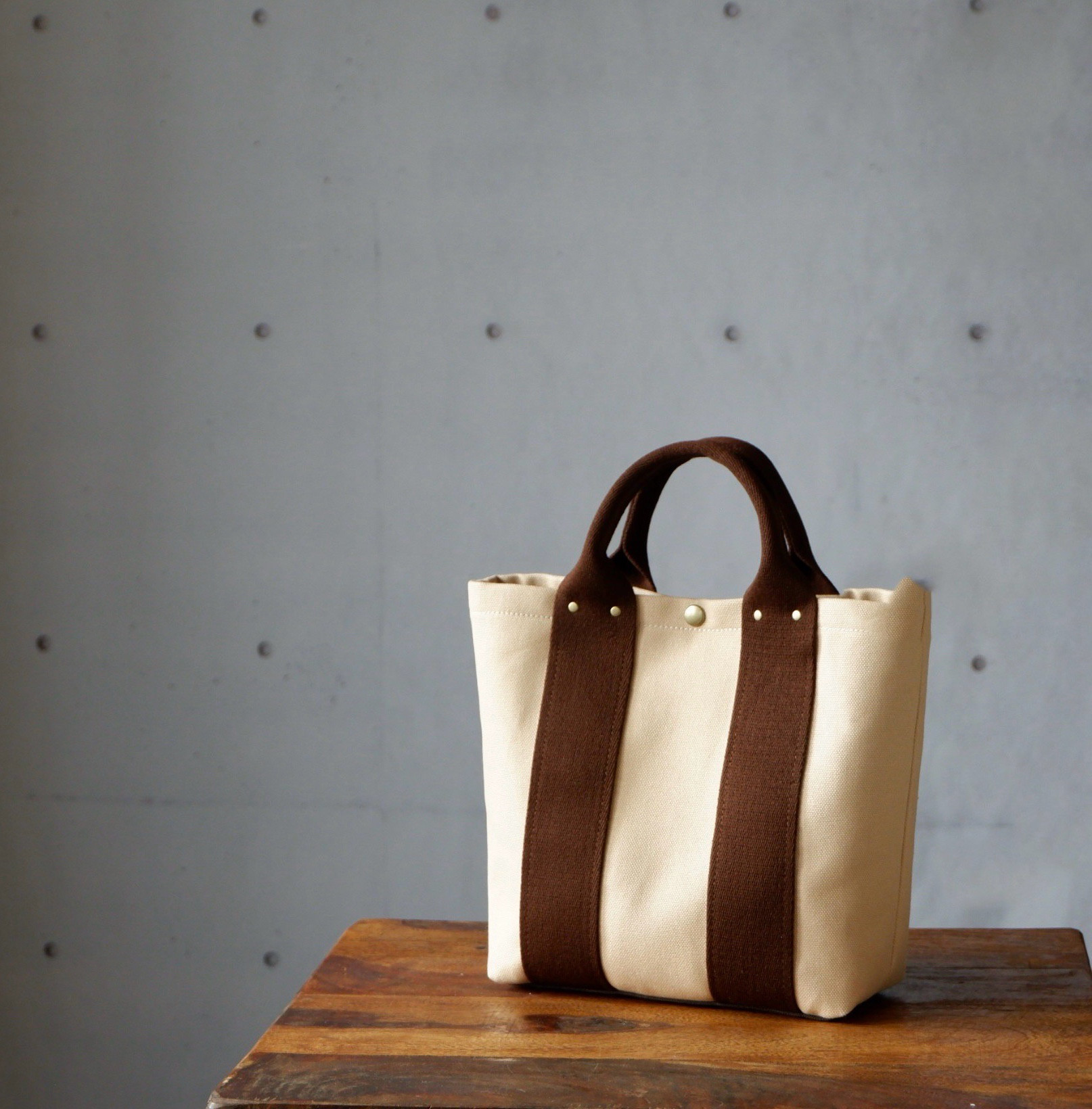 トートS◇Urban | 倉敷帆布 | ライトベージュ×ブラウン