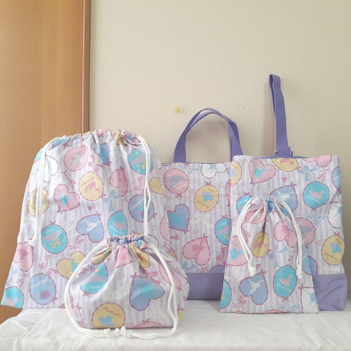 入園入学5点セット　バレリーナ　紫