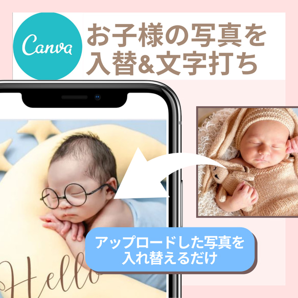 webデータで満足♡印刷不要【canva】ベビーフォトブックアルバムーテンプレートー#funny 12枚目の画像